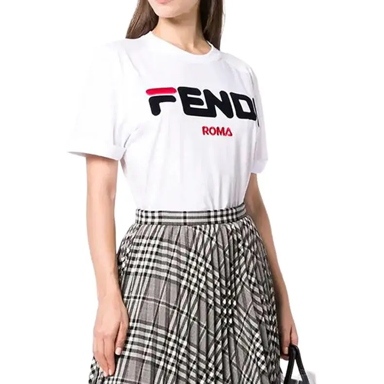 FENDI T Shirts Women's White-2