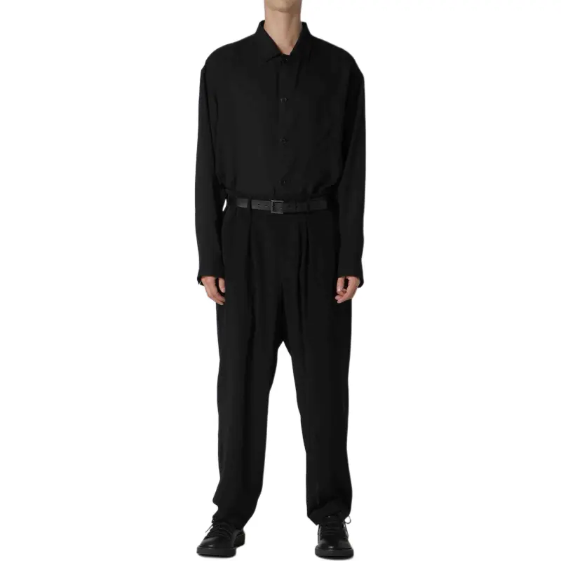 Yohji Yamamoto Buckle Detailed Pants-6