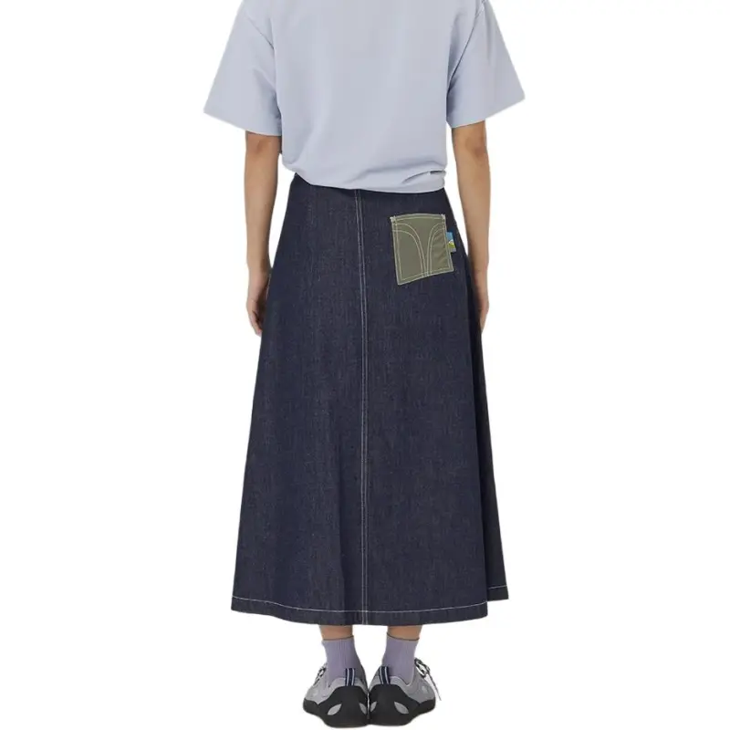 TRIP&CO Denim Long Skirt Women's-2