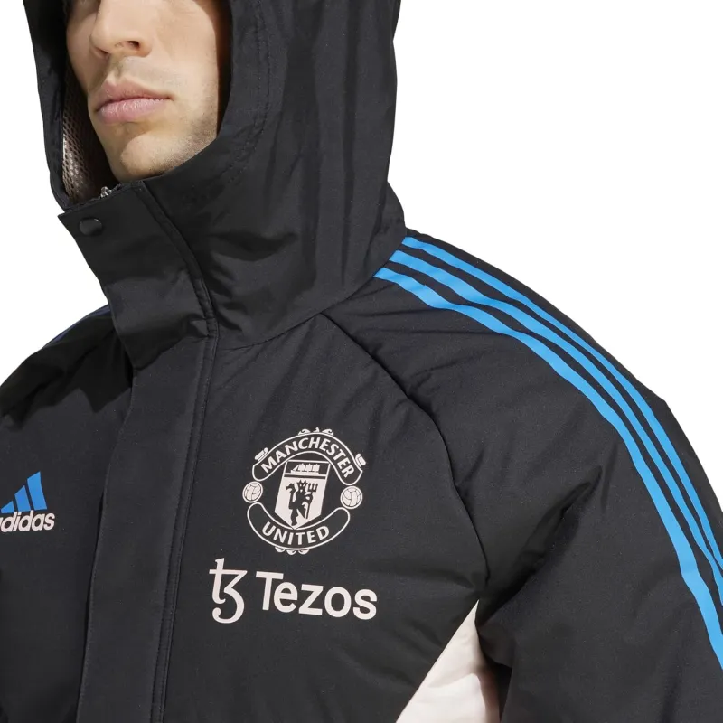 Adidas Manchester Stadium Jackets Coats Unisex Black-3