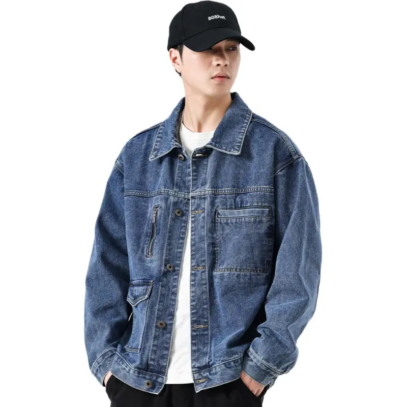 VALKOMM Denim Jacket Unisex Azure Blue-2