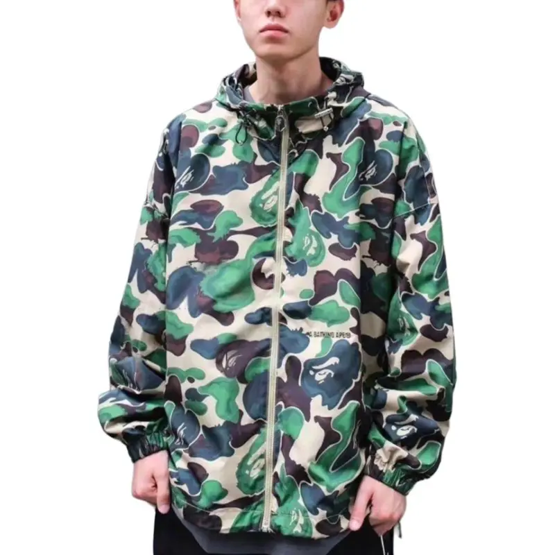 Bape Art Camo Lightweight Hoodie Jacket-1