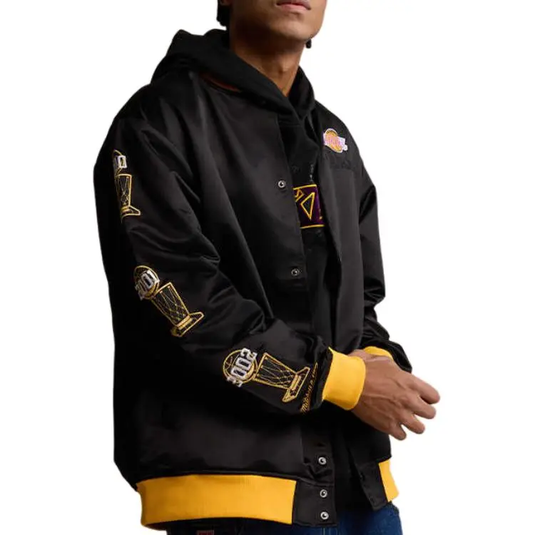 Mitchell & Ness x NBA Los Angeles Lakers Jackets Coats Unisex Black-4