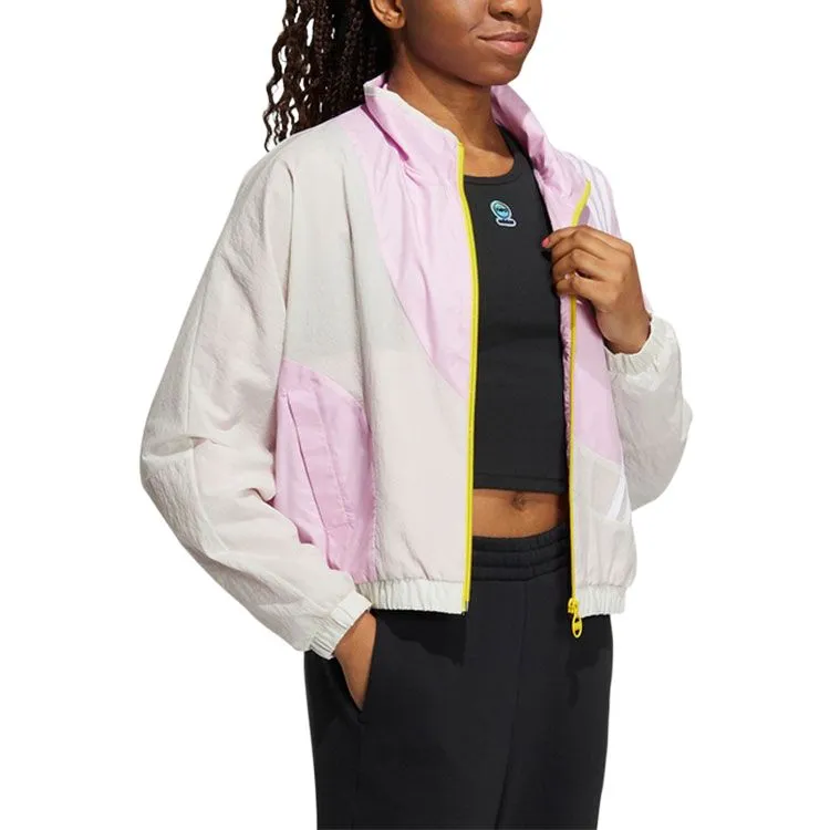 Adidas Neo Jackets Women's Ivory Pink-2
