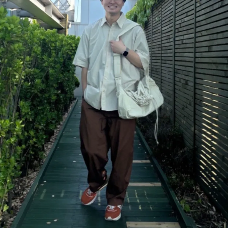 UNIQLO SS24 Casual Pants Men's Chestnut Shell Brown-1