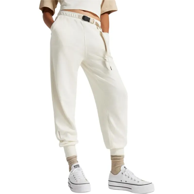 Converse Wordmark Fleece Pants Casual Pants Women's White-3