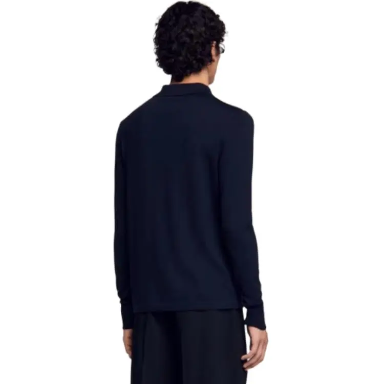 Sandro Sweaters Men Dark Blue-1