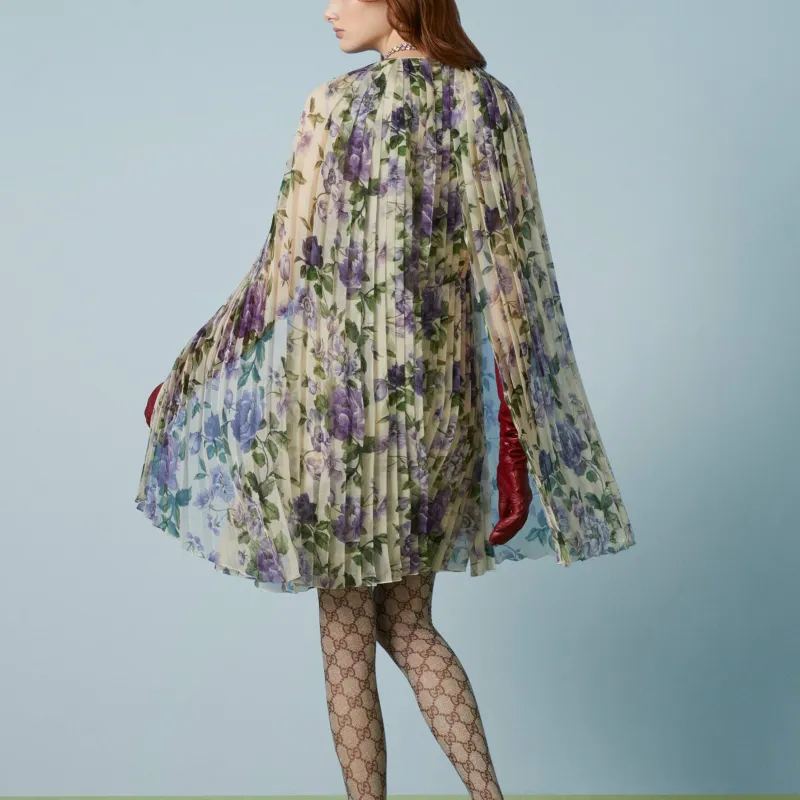 GUCCI SS23 Long-Sleeved Dresses Women's Light Purple-2