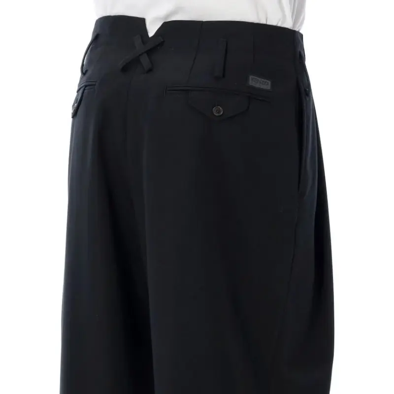 KENZO Button Detailed Tapered Pants-4