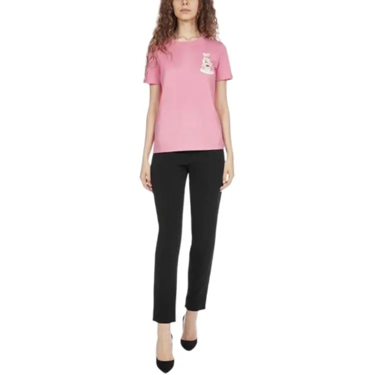 MOSCHINO T Shirts Women's Pink-2