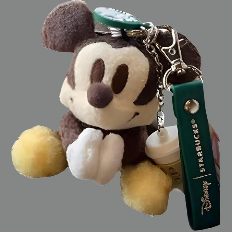 Disney Starbucks Collaboration Dolls Plush Pendant Trumpets High-3