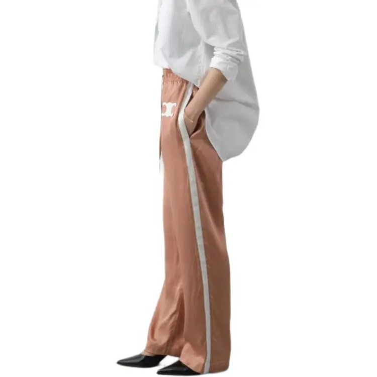 CELINE Triomphe Athletic Pants In Satin-3