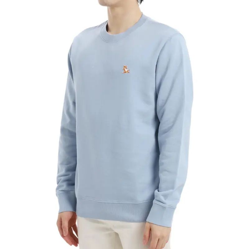Maison Kitsune Chillax Fox Patch Crewneck Sweatshirt-3