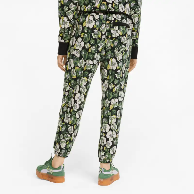 PUMA X Liberty Co-branded SS23 Casual Pants Women's Green-3
