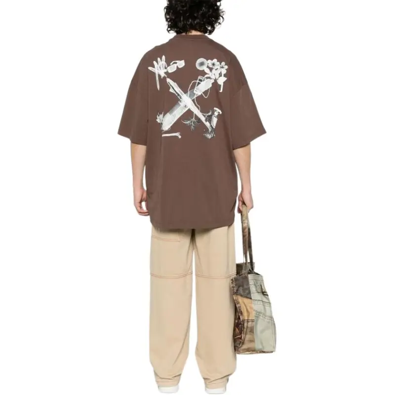 OFF WHITE SCAN ARR OVER S S TEE-4