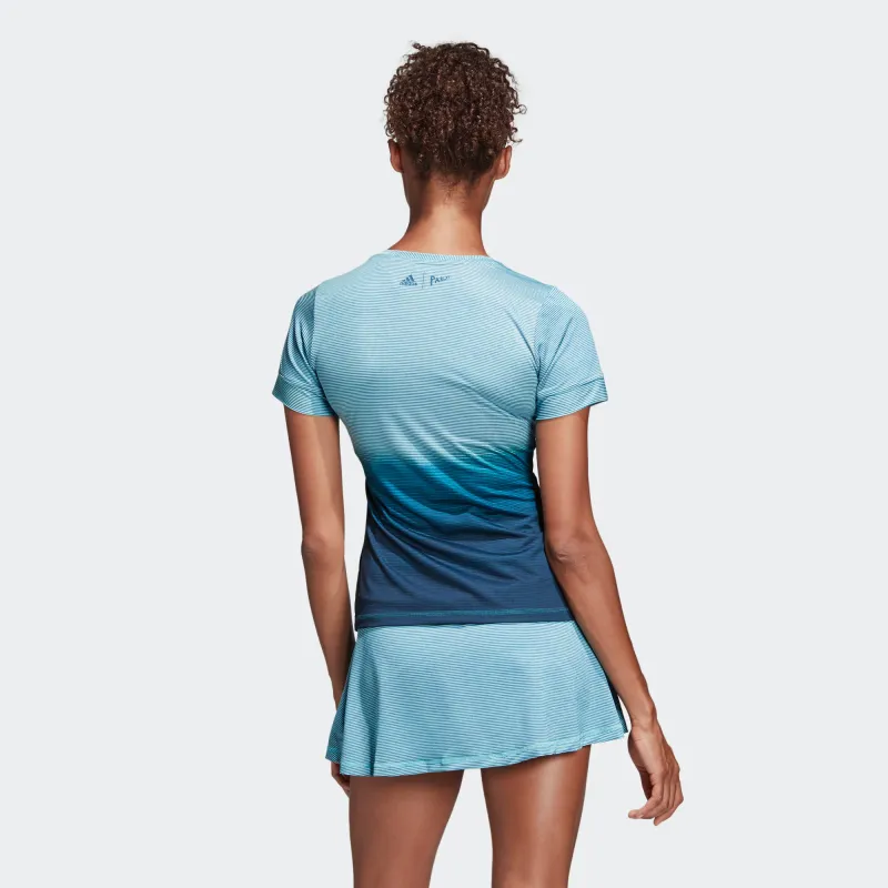 Adidas Tennis T-Shirt Women's Blue-3
