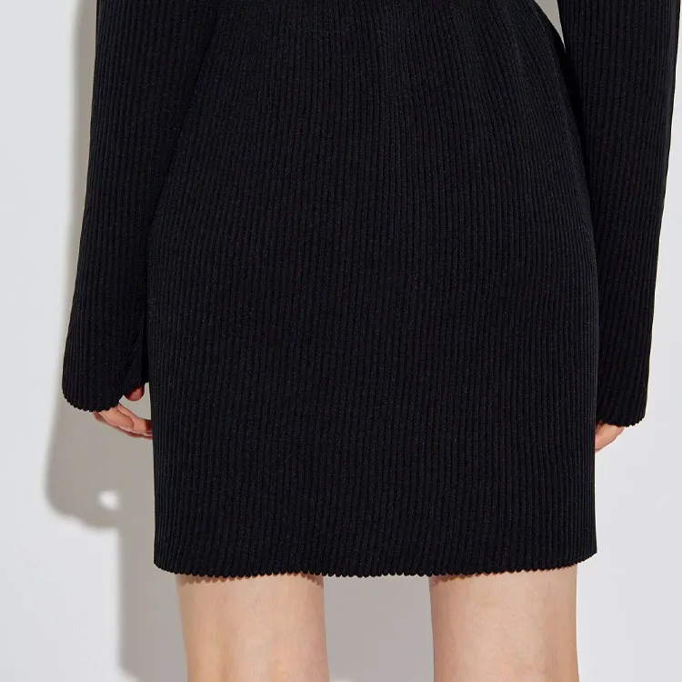 Balenciaga Hourglass Striped Dress-5