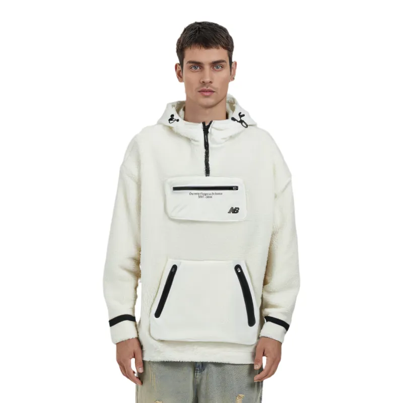 New Balance Sports Life Collection Sweatshirt Unisex Ivory White-2