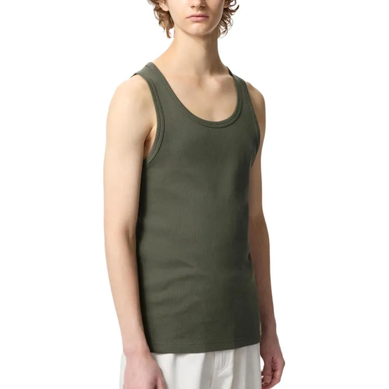 UNIQLO Tank Tops Unisex Dark Olive-1