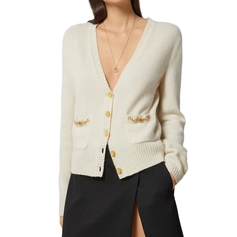 GUCCI Cashmere Sweaters Women's White-1
