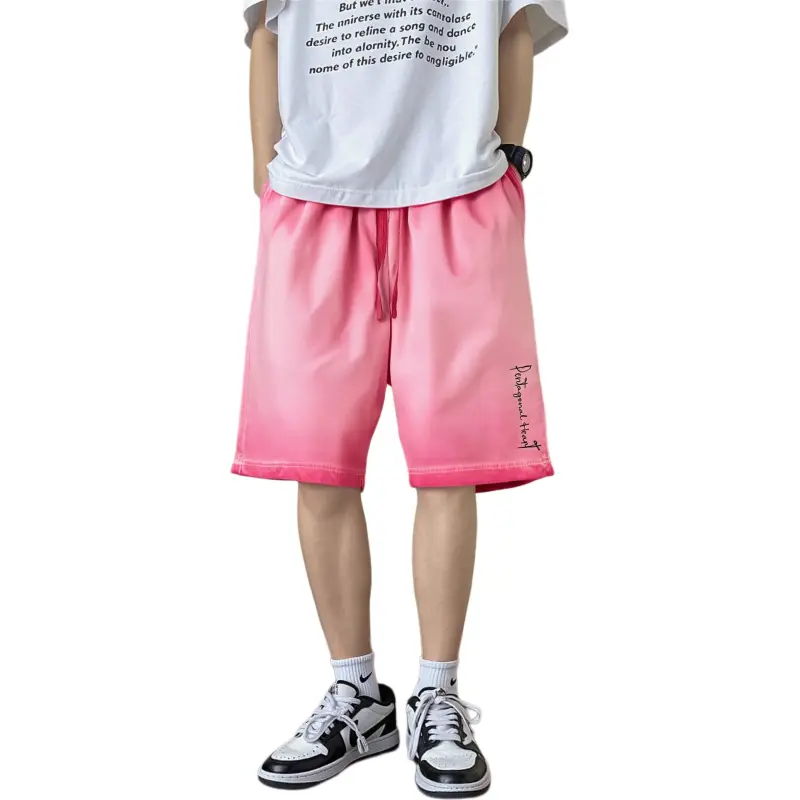 PENTAGONAL HEART Knitted Fabric Casual Shorts Unisex-3