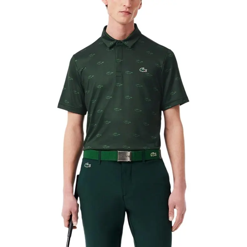 LACOSTE Polo Shirt Men's Dark Green-2