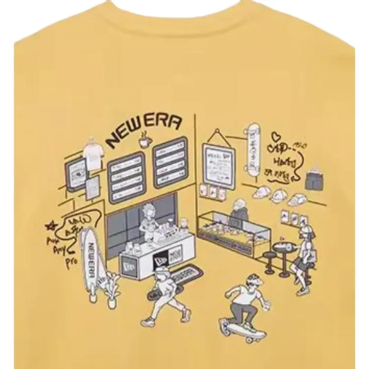 New Era T Shirts Unisex Yellow-3