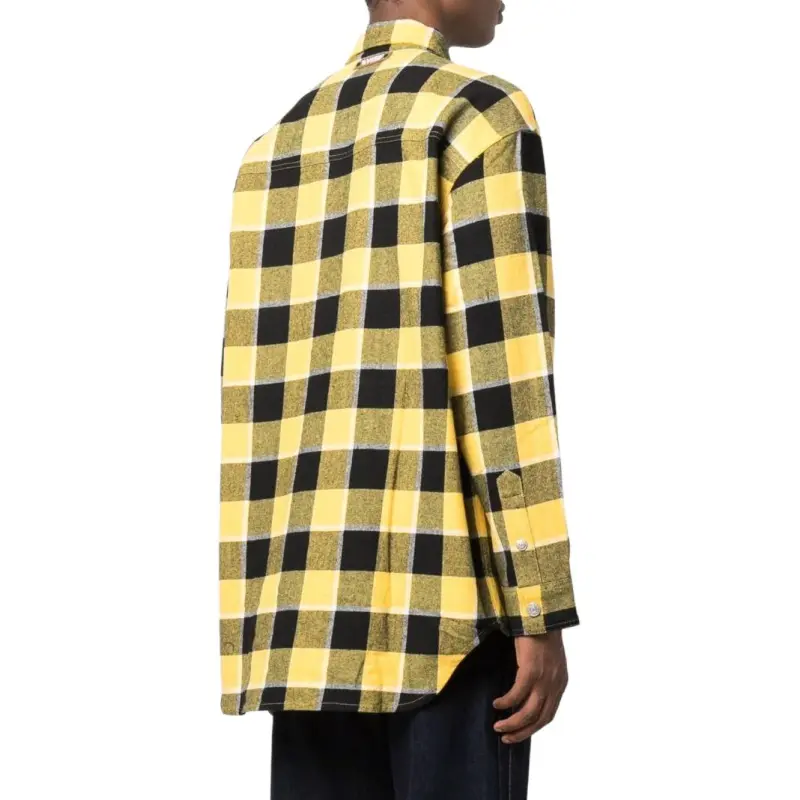 EVISU X Sfera Ebbasta Check print Cotton Shirt-3