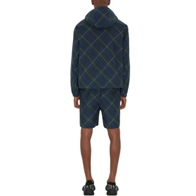 Burberry Check Pattern Hooded Jacket-2