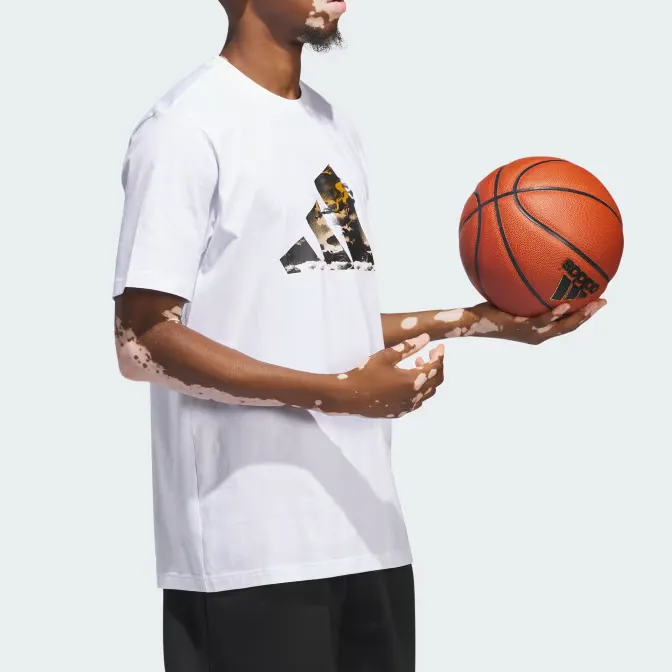 Adidas Blue Summer Logo Graphic Tee-4