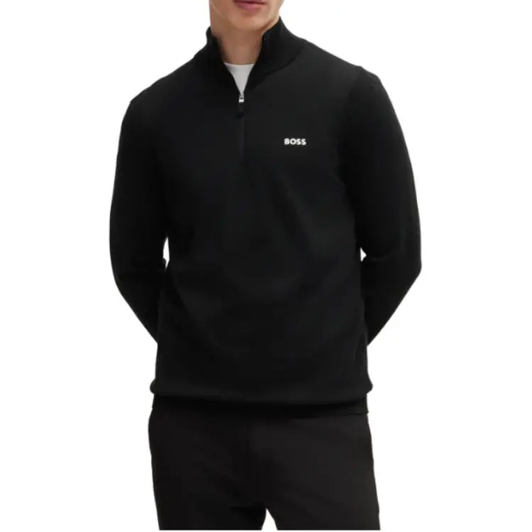 HUGO BOSS Logo print High neck Jumper-2