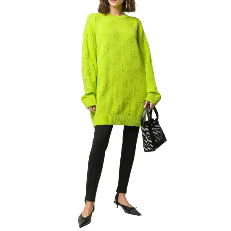 Balenciaga SS22 Sweater Women's Green-2