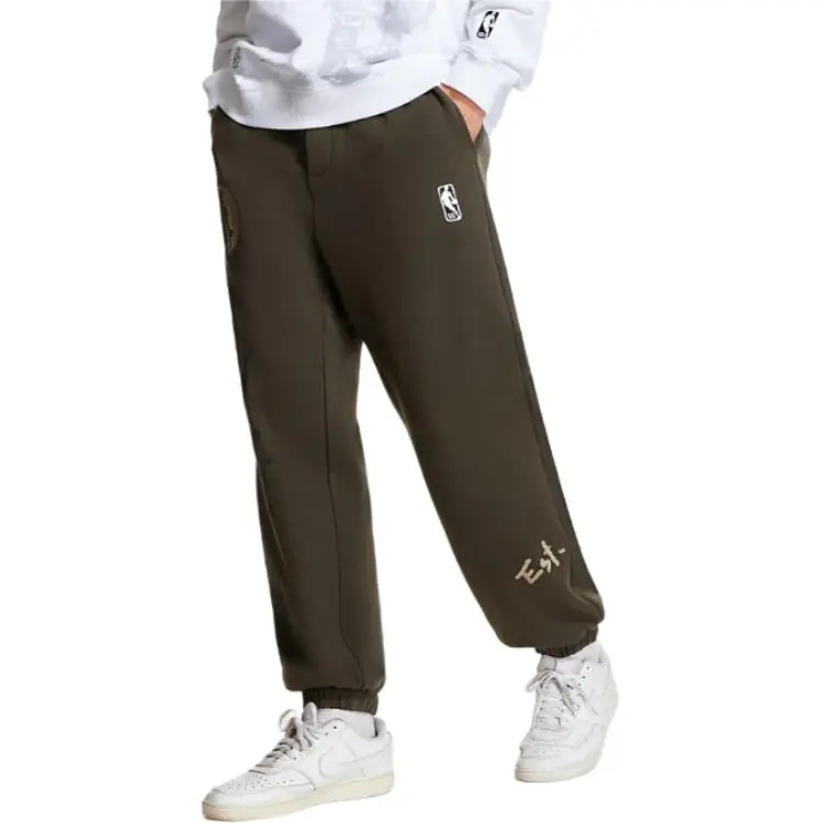 JACK JONES· JACK&JONESxNBA Casual Pants, Sweatpants, Pants Men's Black Olive-3