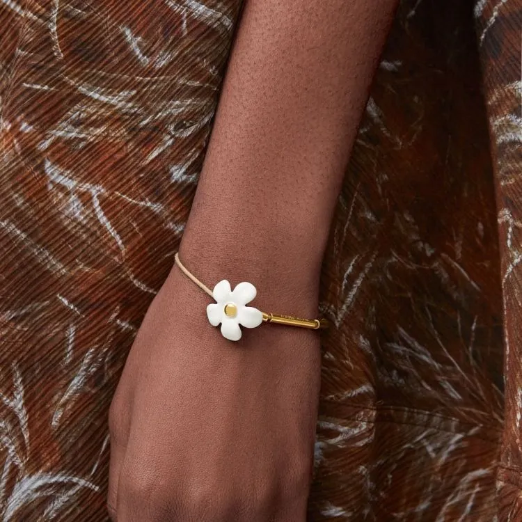 LOEWE Sterling Silver, Enamel, Cotton Bracelets Women's Gold-2