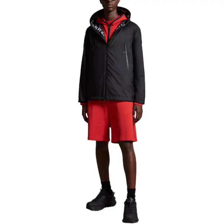 Moncler Logo print Hooded Jacket-4