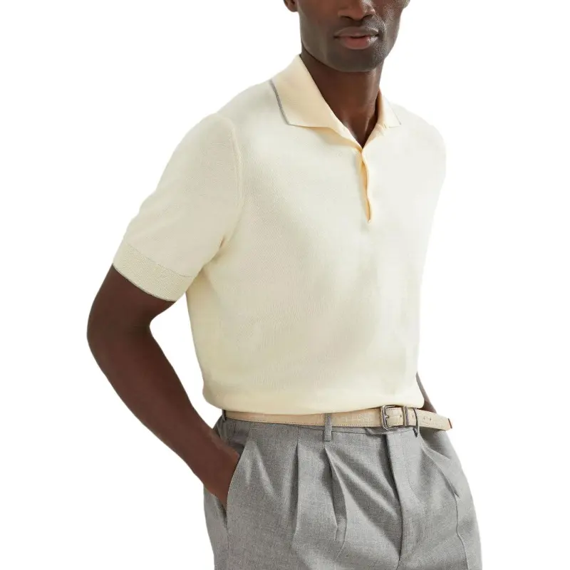 Brunello Cucinelli Knitted Polo Shirt-3