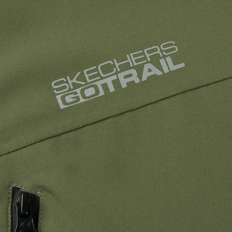 Skechers Hiking Waterproof And Windproof To Keep Warm Windbreaker Jacket Men's Khaki Green-4