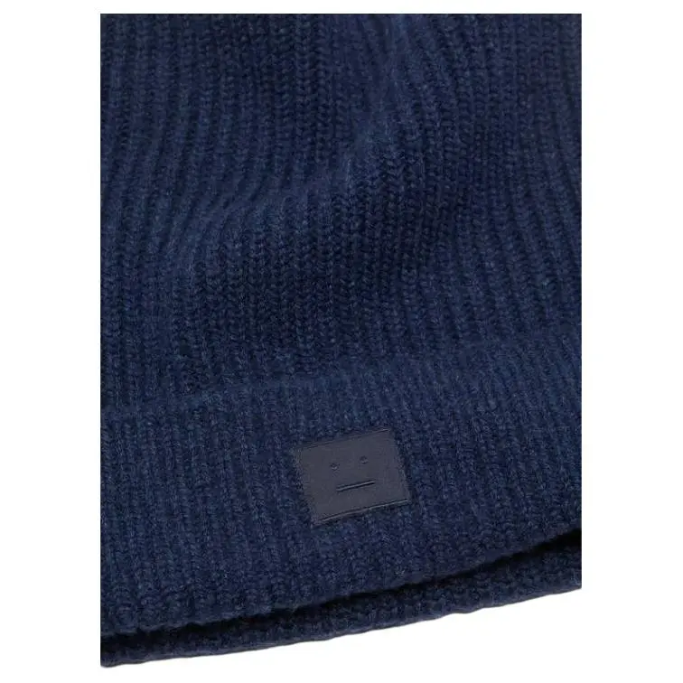 Acne Studios Face Logo Square Beanie-1