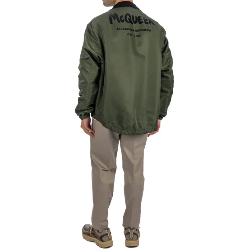 Alexander McQueen Hybrid Reversible Bomber Jacket-5
