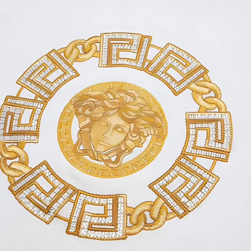 FANSIZHE VERSACE T Shirt Men's White-5