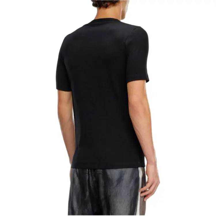 DIESEL D Ribber N Logo Patch Knitted T Shirt-3