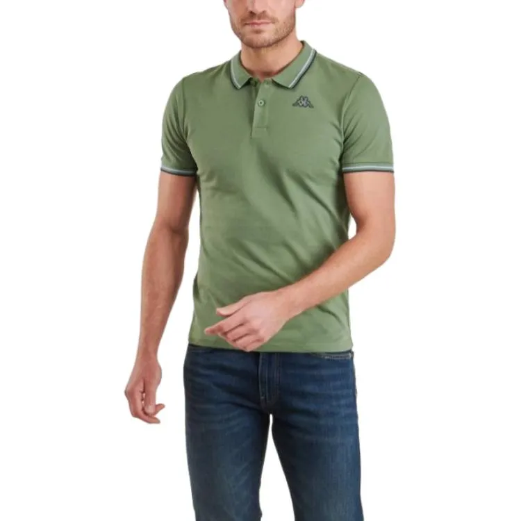 Kappa Polo Shirt Men's Olive Green-1