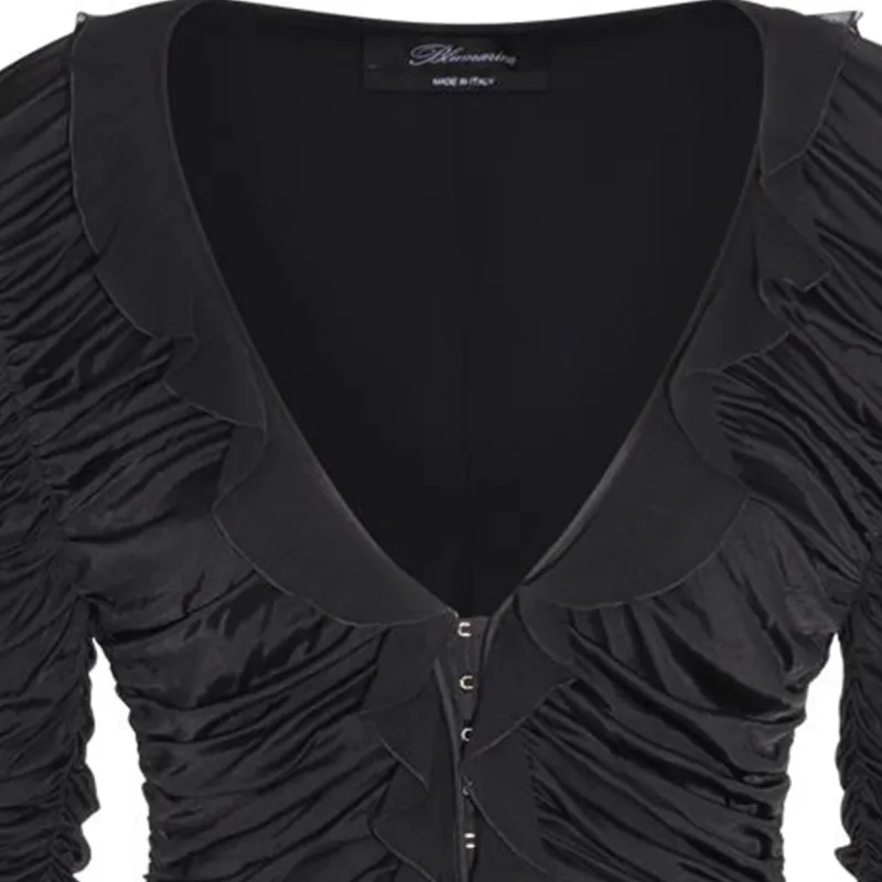 Blumarine Draped Ruffled Dress-3