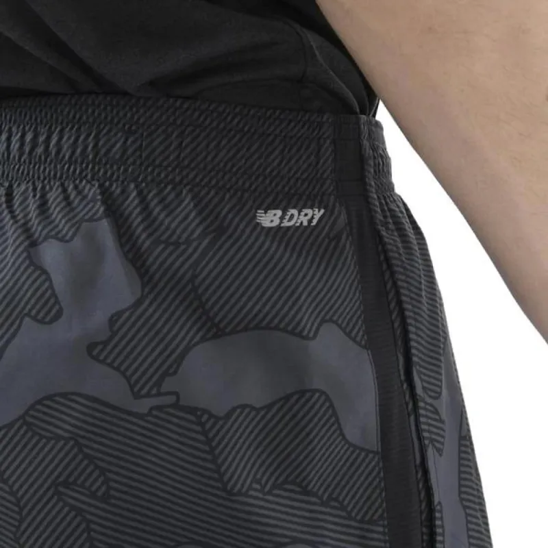 New Balance Casual Shorts Men's Black White-3
