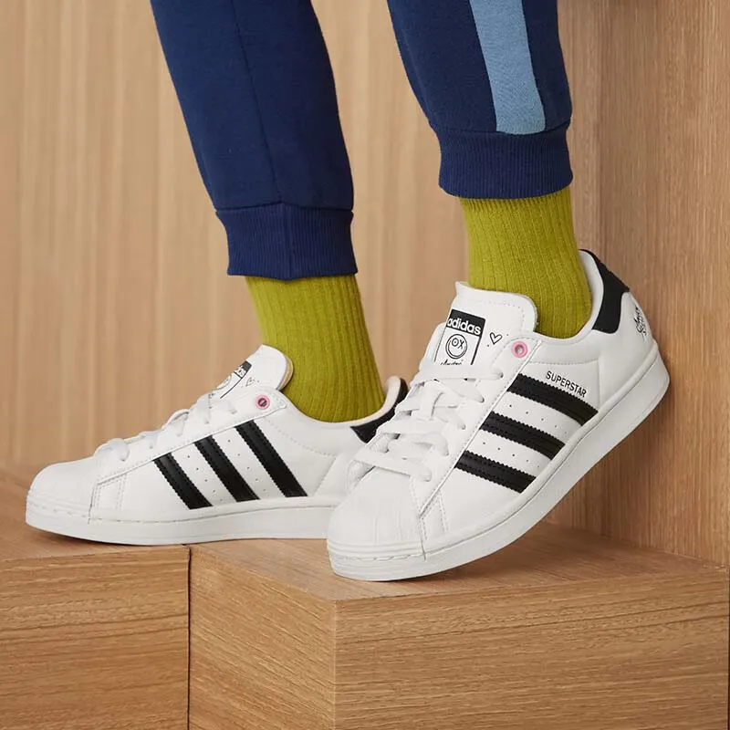 Adidas Originals André Saraiva Low Top Skateboard Shoes Beige Black Teenagers-2