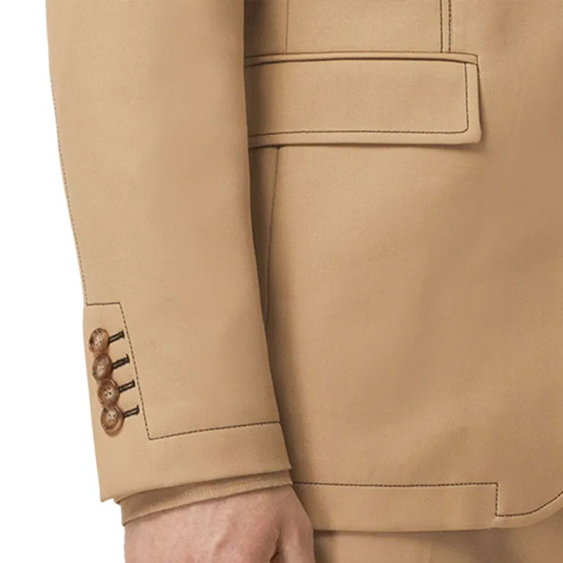 Burberry Business Suits Men Camel-5