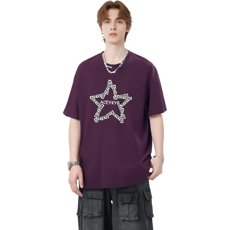 YK&YB T Shirts Unisex Grape Purple-3