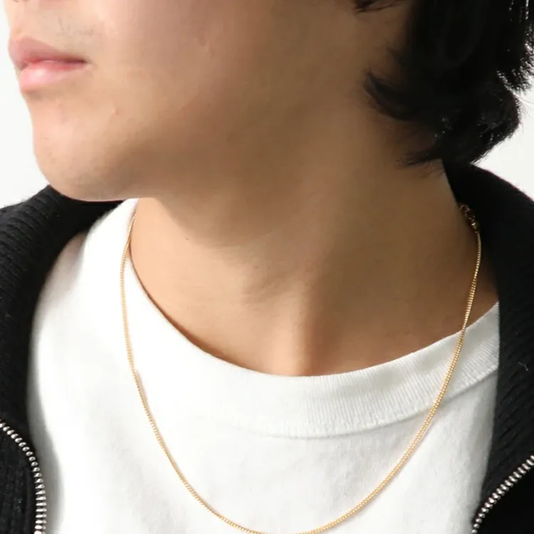 TOM WOOD 925 Sterling Silver With 18K Gold Necklaces Unisex Gold-2
