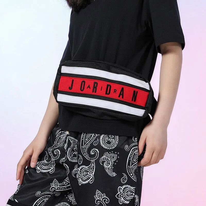 Jordan Polyester Shoulder Bag Crossbody Bag Sling Bag Fanny Pack Regular Unisex Bred Black Red All-3