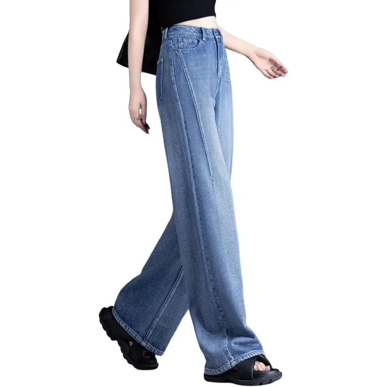 You Cow Me Pants Jeans Women's Sand Wash Blue-5